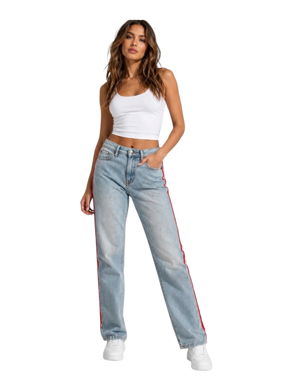 BDG Urban Outfitters Light Wash Skinny Stretch Side Tape Blue Jeans Size 29.